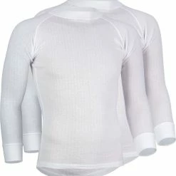 Avento Thermoshirt Lange Mouw - Heren - 2-Pack - Wit - Maat M