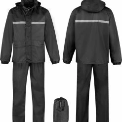 BJØRNSON Dusch Regenpak Dames & Heren - Waterdicht - Maat M - Zwart