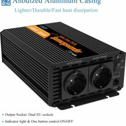 Edecoa Zuivere Sinus Omvormer 12V-230V - 1000/2000W 10 Edecoa Zuivere Sinus Omvormer 12V-230V - 1000/2000W -CeLaVi winkel 550x583 2