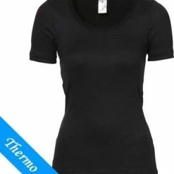 Ten Cate Dames Thermo Shirt Korte Mouw - Kant - M - Zwart -CeLaVi winkel 550x597 3