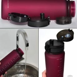 King Mungo Drinkfles - Sport Bidon Drinkbus - 1 Liter - Paars/Rood 22 King Mungo Drinkfles - Sport Bidon Drinkbus - 1 Liter - Paars/Rood -CeLaVi winkel 550x599 3