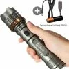 Rebela | Led Zaklamp Oplaadbaar | Flashlight | Aluminium | Waterproof | Inclusief Oplaadbare Batterij | High-Mid-Low-Strobe-SOS | T6 LED Police Flashlight -CeLaVi winkel 550x600 4