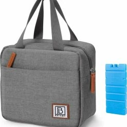 Brisby 4 Laags Geïsoleerde Koeltas - Lunchtas 4 Liter - Donkergrijs