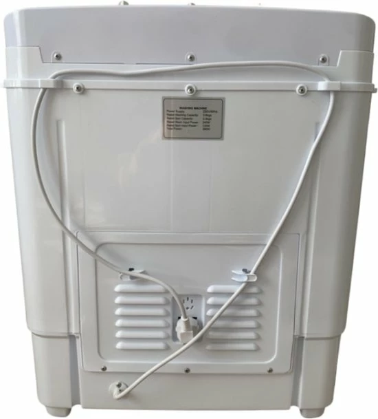 Labirent® - Luxe Mini Wasmachine Met Dubbele Trommel - 5,6Kg Was/Centrifuge Capaciteit - Zwart/Wit 6 Labirent® - Luxe Mini Wasmachine Met Dubbele Trommel - 5,6Kg Was/Centrifuge Capaciteit - Zwart/Wit - Afbeelding 4