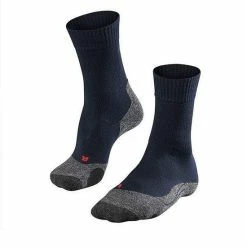 FALKE TK2 Explore Wandelsokken Warm Winter Zacht Thermisch Ademend Anti-blaar Antizweet Zonder Motief Met Elastische Boord Merinowol Blauw Heren Sportsokken - Maat 44-45 -CeLaVi winkel 550x614 1