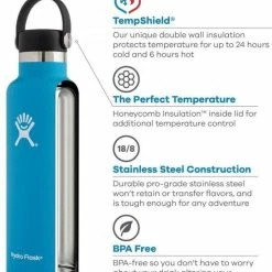 Hydro Flask Standard Mouth Flex Cap Drinkfles (532 Ml) - Wit -CeLaVi winkel 550x617 3