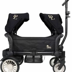 Deryan Luxe Sandy Bolderkar - Duo Buggy - Tandem Buggy - Opvouwbaar - Inklapbare Bolderwagen - Duo Kinderwagen - Zwart