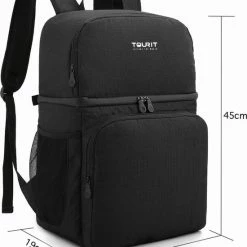 Sunflake Koeltas Rugzak (28L) - Geschikt Voor 16 Blikjes - Lunchtas Voor Dames En Heren - Zwart 16 Sunflake Koeltas Rugzak (28L) - Geschikt Voor 16 Blikjes - Lunchtas Voor Dames En Heren - Zwart -CeLaVi winkel 550x644