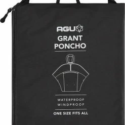 AGU Grant Regenponcho Essential Unisex - Zwart - One Size - Dames & Heren - Waterdicht & Ademend -CeLaVi winkel 550x648 1