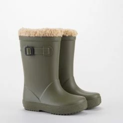 Igor - Regenlaarzen Voor Kinderen - Splash Euri Borreguito - Kakigroen - Maat 23EU -CeLaVi winkel 550x654