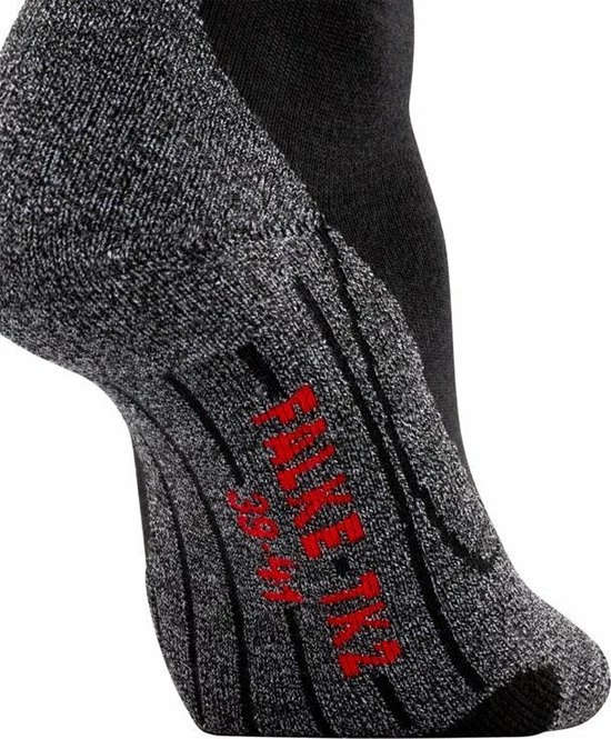 FALKE TK2 Explore Wandelsokken Warm Winter Zacht Thermisch Ademend Anti-blaar Antizweet Zonder Motief Met Elastische Boord Merinowol Zwart Dames Sportsokken - Maat 37-38 9 FALKE TK2 Explore Wandelsokken Warm Winter Zacht Thermisch Ademend Anti-blaar Antizweet Zonder Motief Met Elastische Boord Merinowol Zwart Dames Sportsokken - Maat 37-38 - Afbeelding 7
