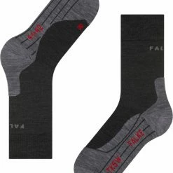 FALKE TK5 Wander Wandelsokken Mid-rise Zacht Thermisch Anti-blaar Antizweet Zonder Motief Met Elastische Boord Warm Admend Merinowol Grijs Heren Sportsokken - Maat 44-45 -CeLaVi winkel 550x667 4