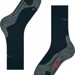 FALKE TK2 Explore Wandelsokken Warm Winter Zacht Thermisch Ademend Anti-blaar Antizweet Zonder Motief Met Elastische Boord Merinowol Blauw Heren Sportsokken - Maat 44-45 -CeLaVi winkel 550x675 2