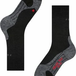 FALKE TK2 Explore Wandelsokken Warm Winter Zacht Thermisch Ademend Anti-blaar Antizweet Zonder Motief Met Elastische Boord Merinowol Zwart Dames Sportsokken - Maat 41-42 -CeLaVi winkel 550x676 8