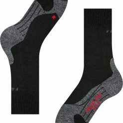 FALKE TK2 Explore Wandelsokken Warm Winter Zacht Thermisch Ademend Anti-blaar Antizweet Zonder Motief Met Elastische Boord Merinowol Zwart Heren Sportsokken - Maat 44-45 -CeLaVi winkel 550x676 9