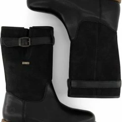 Travelin' Finland Dames - Wolgevoerde Leren Outdoorlaars - Waterdicht Laarzen - Zwart Leer - Maat 39 -CeLaVi winkel 550x684