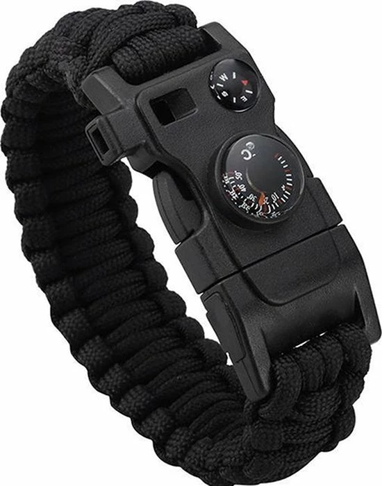 Superdealer 14 In 1 Paracord Survival Armband I 14 Functies I Multitool I Extra Sterk I Zwart 3 Superdealer 14 In 1 Paracord Survival Armband I 14 Functies I Multitool I Extra Sterk I Zwart