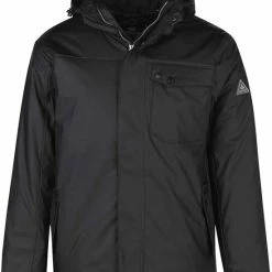 BJØRNSON Regn PU Regenjas / Winterjas Heren - Waterdicht - Maat L - Zwart