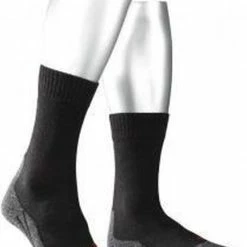 FALKE TK2 Explore Wandelsokken Warm Winter Zacht Thermisch Ademend Anti-blaar Antizweet Zonder Motief Met Elastische Boord Merinowol Zwart Heren Sportsokken - Maat 44-45 -CeLaVi winkel 550x708