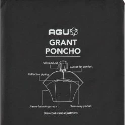 AGU Grant Regenponcho Essential Unisex - Zwart - One Size - Dames & Heren - Waterdicht & Ademend -CeLaVi winkel 550x715 5