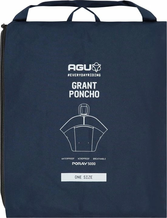 AGU Grant Regenponcho Essential Unisex - Navy Blauw - One Size - Dames & Heren - Waterdicht & Ademend 7 AGU Grant Regenponcho Essential Unisex - Navy Blauw - One Size - Dames & Heren - Waterdicht & Ademend - Afbeelding 5