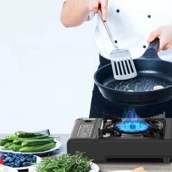 SMH LINE Camping Kooktoestel -Gasbranders- Draagbaar Gasfornuis- INCLUSIEF 4x Gas Flessen En KOFFER -CeLaVi winkel 550x726 1