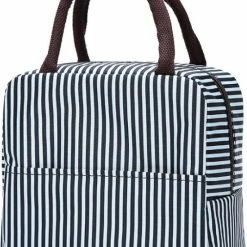 Lunch Bag - Zwart/Wit | Koeltas | Polyester / Nylon | 23x15x20 Cm | Fashion Favorite