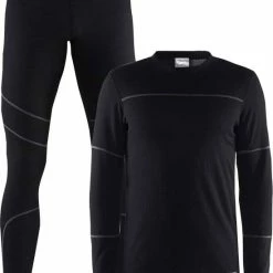 Craft Baselayer Set Thermoset Heren - Black/Granite - Maat XL -CeLaVi winkel 550x728 2