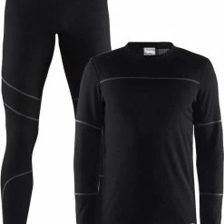 Craft Baselayer Set Thermoset Heren - Black/Granite - Maat M -CeLaVi winkel 550x728 5