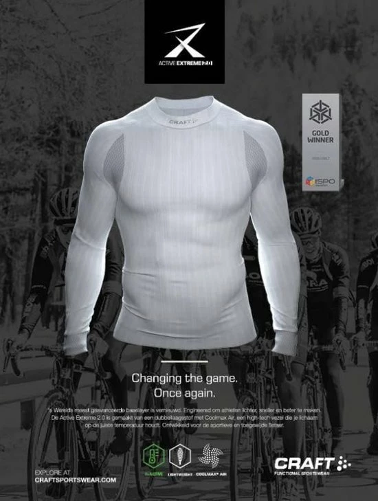 Craft Active Extreme 2.0 Cn Ls Sportshirt Heren - Black - Maat XXL 9 Craft Active Extreme 2.0 Cn Ls Sportshirt Heren - Black - Maat XXL - Afbeelding 7