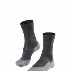 FALKE TK5 Wander Wandelsokken Mid-rise Zacht Thermisch Anti-blaar Antizweet Zonder Motief Met Elastische Boord Warm Admend Merinowol Grijs Heren Sportsokken - Maat 44-45 -CeLaVi winkel 550x731 8