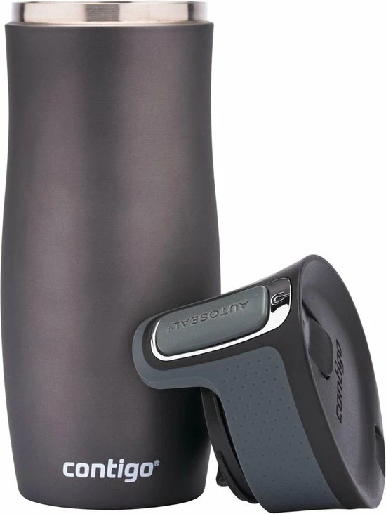 Contigo Westloop Thermosbeker – Autoseal - 470ml - Gunmetal Grey 8 Contigo Westloop Thermosbeker – Autoseal - 470ml - Gunmetal Grey - Afbeelding 6