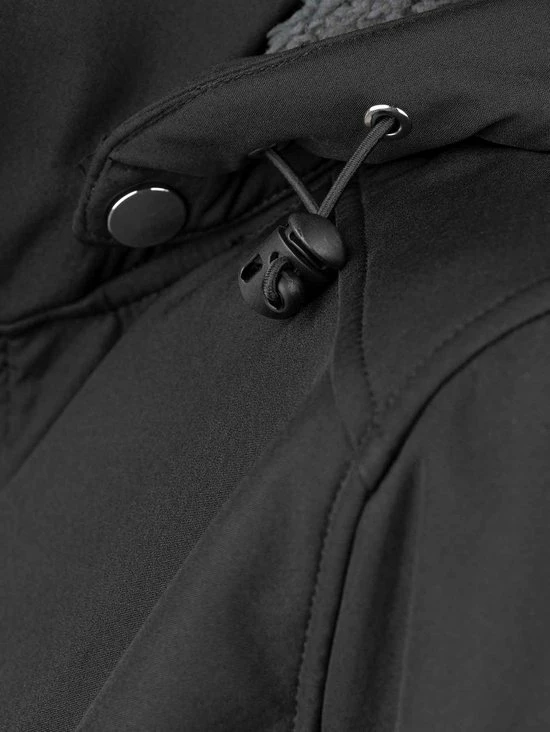 BJØRNSON Signe Softshell Winterjas Parka Dames - Teddy - Maat 48 - Zwart 9 BJØRNSON Signe Softshell Winterjas Parka Dames - Teddy - Maat 48 - Zwart - Afbeelding 7