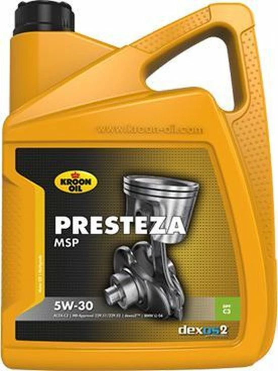 Kroon-Oil Presteza MSP 5W-30 Motorolie - 5L Can - 33229 7 Kroon-Oil Presteza MSP 5W-30 Motorolie - 5L Can - 33229 - Afbeelding 5