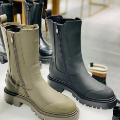 Merkloos Winter Regenlaarzen - Laarzen - Platform Laarsjes Voor Vrouwen - Groen - Maat 39 -CeLaVi winkel 550x733 32