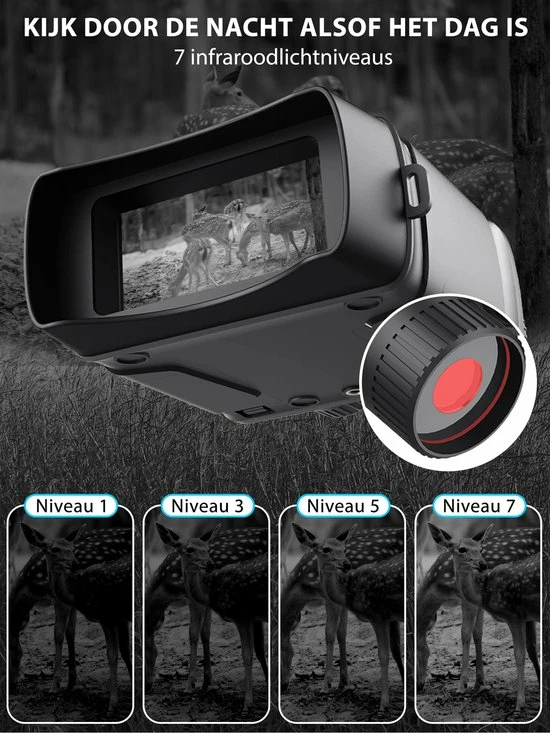 Cofornye Nachtkijker Met Infrarood En Digitale Video Camera | Verrekijker Met Nachtzicht | Inclusief SD Kaart En Batterijen 6 Cofornye Nachtkijker Met Infrarood En Digitale Video Camera | Verrekijker Met Nachtzicht | Inclusief SD Kaart En Batterijen - Afbeelding 4