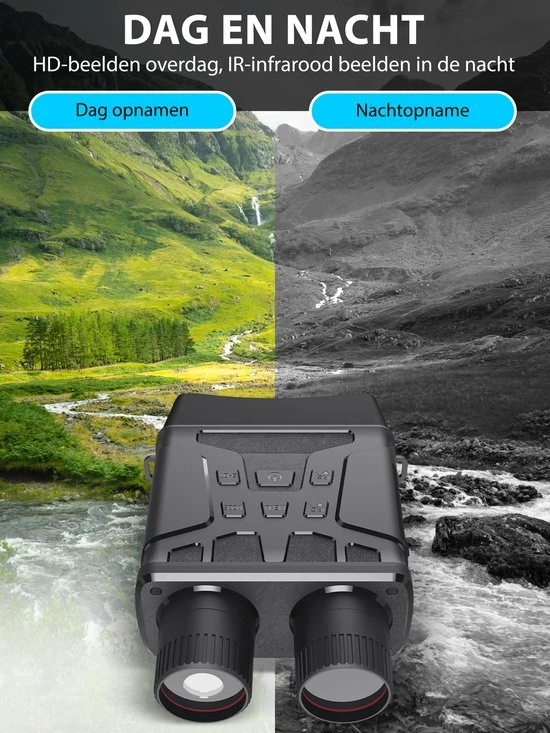 Cofornye Nachtkijker Met Infrarood En Digitale Video Camera | Verrekijker Met Nachtzicht | Inclusief SD Kaart En Batterijen 7 Cofornye Nachtkijker Met Infrarood En Digitale Video Camera | Verrekijker Met Nachtzicht | Inclusief SD Kaart En Batterijen - Afbeelding 5