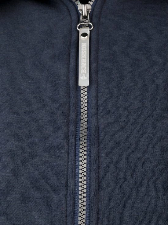 BJØRNSON Kenny Sweatvest Heren - Teddy Gevoerd - Hoodie - Maat L - Donkerblauw 10 BJØRNSON Kenny Sweatvest Heren - Teddy Gevoerd - Hoodie - Maat L - Donkerblauw - Afbeelding 8