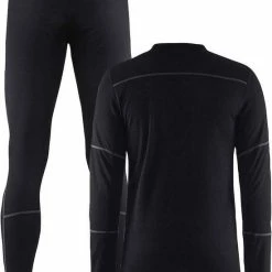 Craft Baselayer Set Thermoset Heren - Black/Granite - Maat XL -CeLaVi winkel 550x735