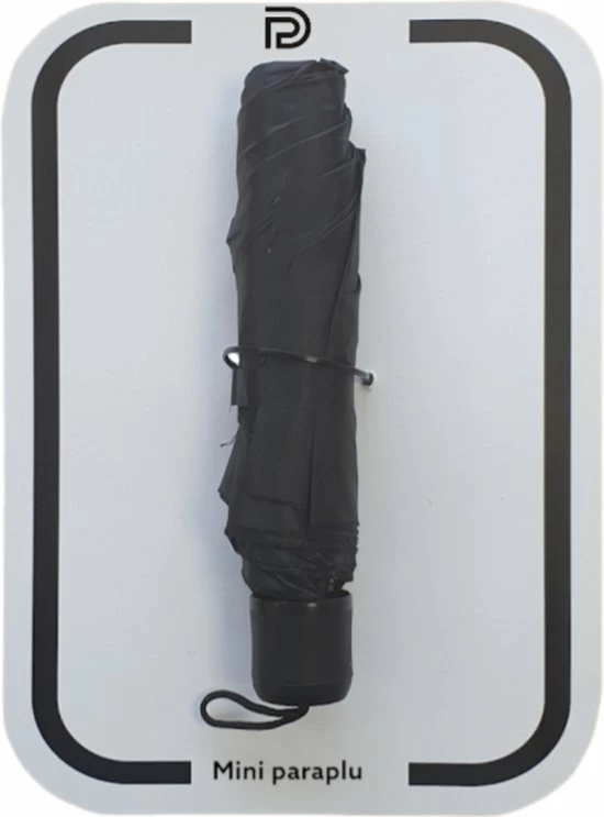 PD® - Mini Paraplu Opvouwbaar - Zwart - Mini Paraplu Handtas - Mini Paraplu Lichtgewicht - Miniparaplu 7 PD® - Mini Paraplu Opvouwbaar - Zwart - Mini Paraplu Handtas - Mini Paraplu Lichtgewicht - Miniparaplu - Afbeelding 5