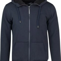 BJØRNSON Kenny Sweatvest Heren - Teddy Gevoerd - Hoodie - Maat L - Donkerblauw