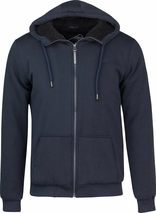 BJØRNSON Kenny Sweatvest Heren - Teddy Gevoerd - Hoodie - Maat L - Donkerblauw 3 BJØRNSON Kenny Sweatvest Heren - Teddy Gevoerd - Hoodie - Maat L - Donkerblauw