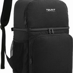 Sunflake Koeltas Rugzak (28L) - Geschikt Voor 16 Blikjes - Lunchtas Voor Dames En Heren - Zwart