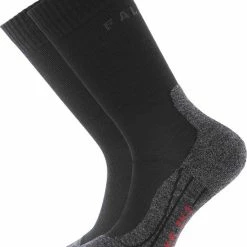 FALKE TK2 Explore Wandelsokken Warm Winter Zacht Thermisch Ademend Anti-blaar Antizweet Zonder Motief Met Elastische Boord Merinowol Zwart Heren Sportsokken - Maat 44-45 -CeLaVi winkel 550x753 5