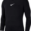 Nike Dry Park First Layer Longsleeve Shirt Thermoshirt - Maat 128 - Unisex - Zwart