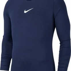 Nike Park Dry First Layer Longsleeve Thermoshirt - Maat S - Mannen - Navy/wit