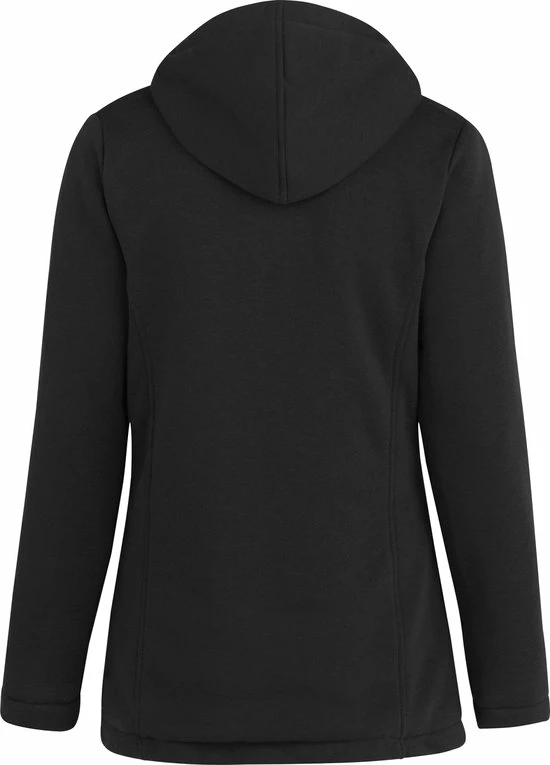 BJØRNSON Sigrid Sweatvest Dames - Teddy Gevoerd - Hoodie - Maat 46 - Zwart 4 BJØRNSON Sigrid Sweatvest Dames - Teddy Gevoerd - Hoodie - Maat 46 - Zwart - Afbeelding 2