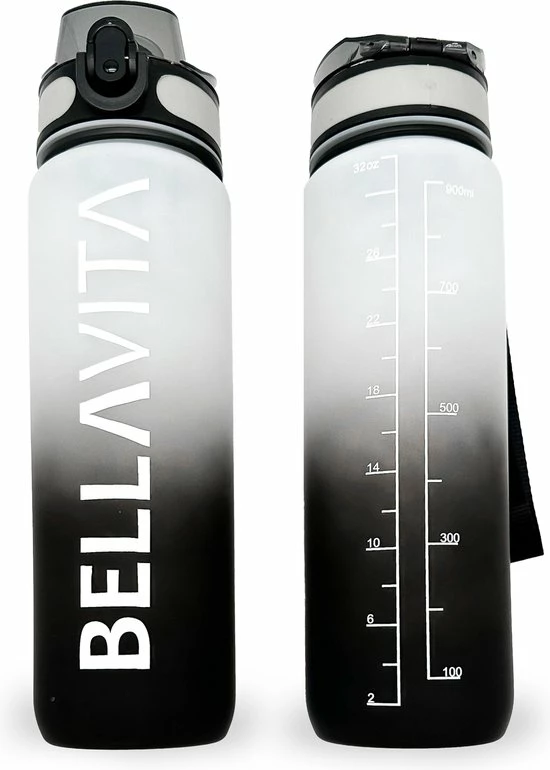 BELLAVITA Drinkfles - Wit / Zwart - Waterfles - Drinkfles Volwassenen - Drinkfles Kinderen - Fles - 1 Liter - 1000ml - Tritan - Fruitfilter - Filter - Black Friday - Sinterklaas - Kerst - BPA-vrij - 100% Lekvrij 3 BELLAVITA Drinkfles - Wit / Zwart - Waterfles - Drinkfles Volwassenen - Drinkfles Kinderen - Fles - 1 Liter - 1000ml - Tritan - Fruitfilter - Filter - Black Friday - Sinterklaas - Kerst - BPA-vrij - 100% Lekvrij