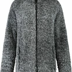 Kjelvik Dames Vest - Teddy Dames Vest - Philou - Zwart Gemeleerd - Maat 48