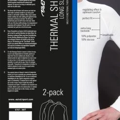Avento Thermoshirt Lange Mouw - Heren - 2-Pack - Wit - Maat L -CeLaVi winkel 550x780 11
